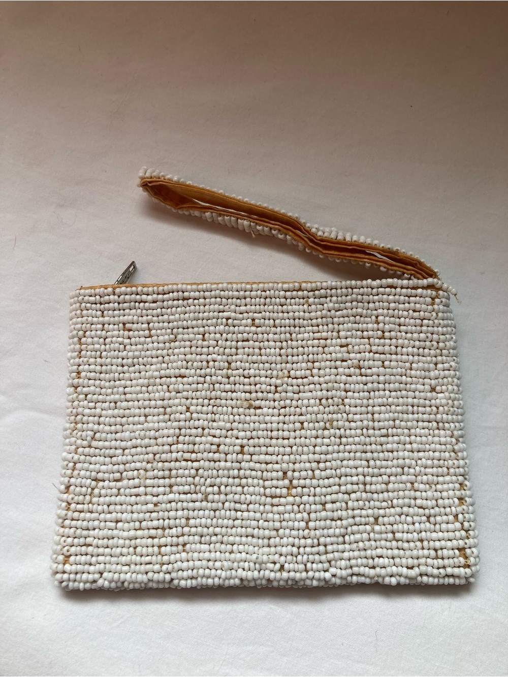 Beaded Turtle Pouch with Wristlet Strap and Zipper - Picture 7 of 14